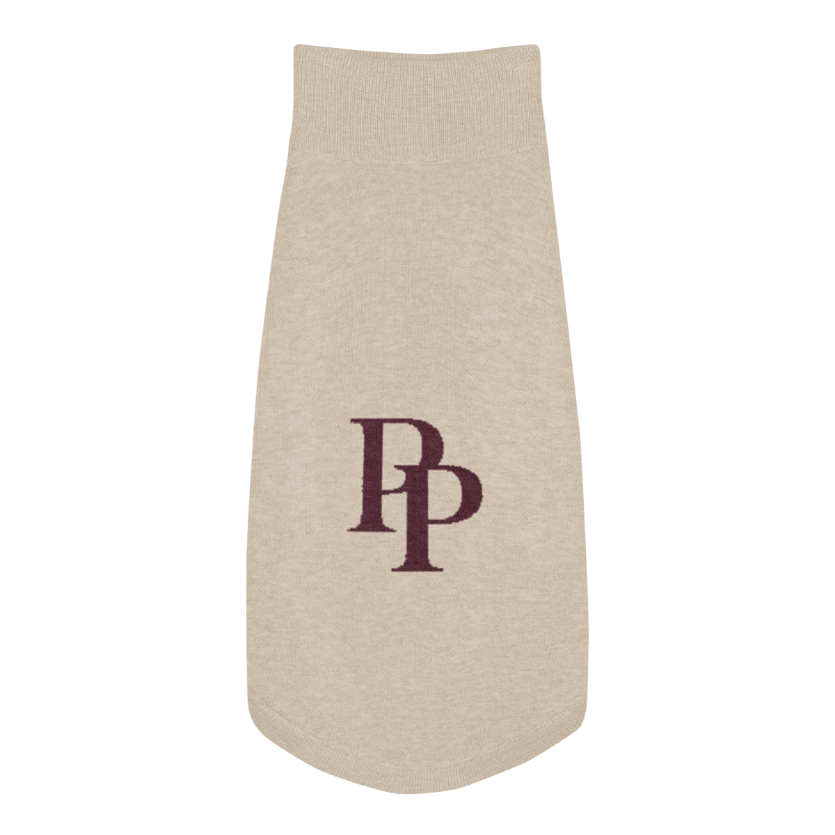 Product Image for Public Pups Preppy Dog Sweater — Chai & Crimson