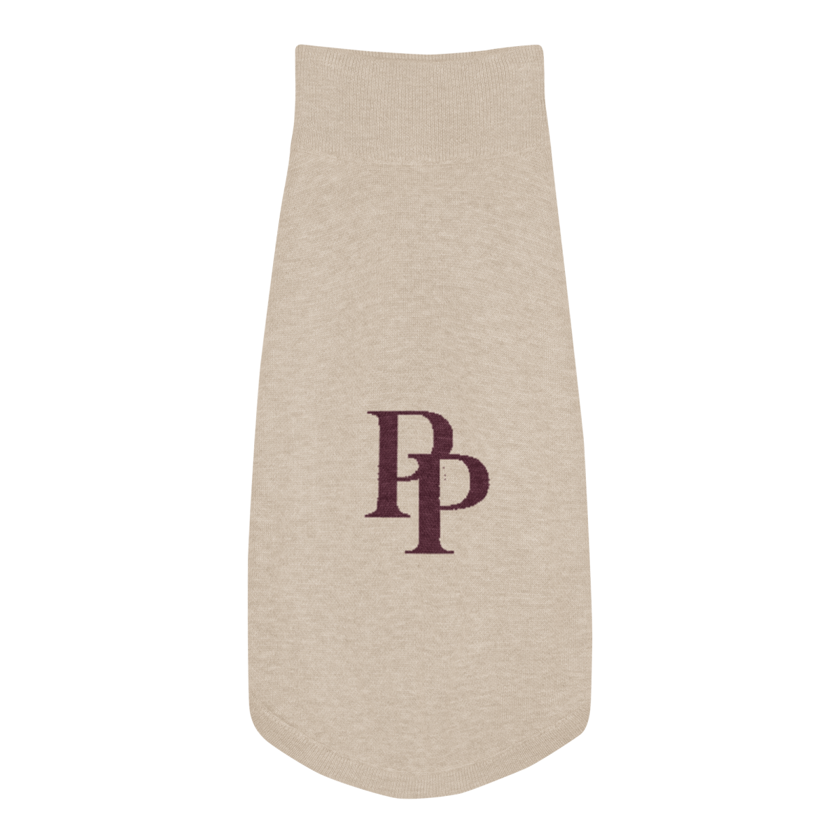 Product Image for Public Pups Preppy Dog Sweater — Chai & Crimson