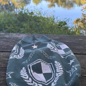 Product Image for Public Pups Preppy Dog Sweater — Hunter Green Crest