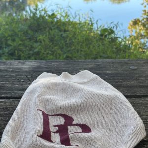 Product Image for Public Pups Preppy Dog Sweater — Chai & Crimson