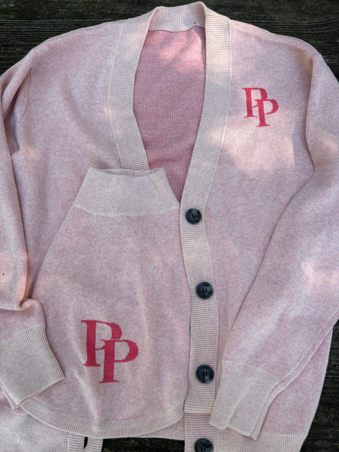 Product Image for Public Prep Preppy Cardigan — Ballerina & Ruby Pink