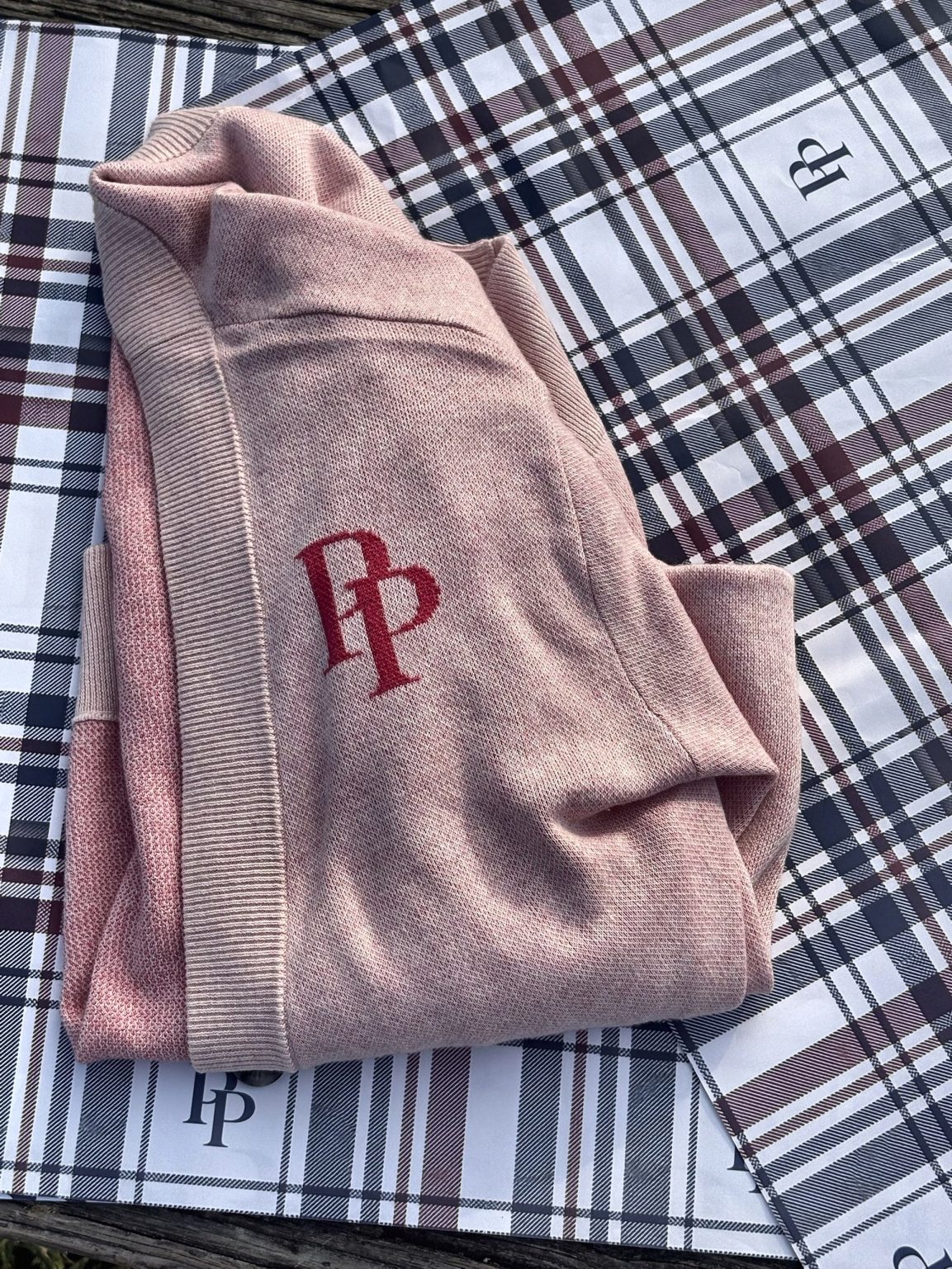 Product Image for Public Prep Preppy Cardigan — Ballerina & Ruby Pink