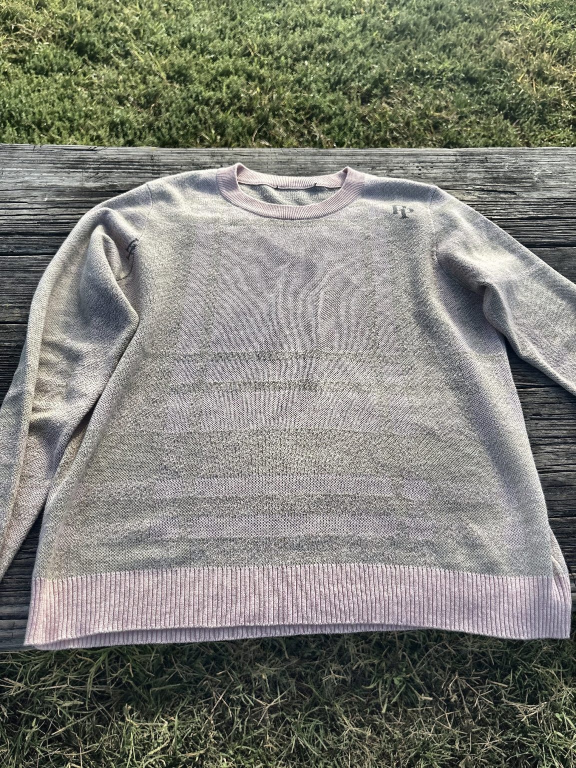 Product Image for Public Prep Preppy Crewneck Sweater — French Slate & Rose