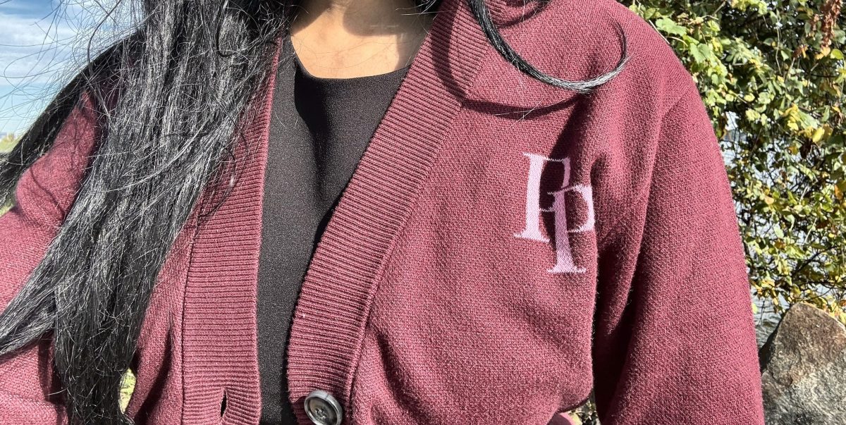 Product Image for Public Prep Preppy Cardigan — Burgundy & Rose Pink