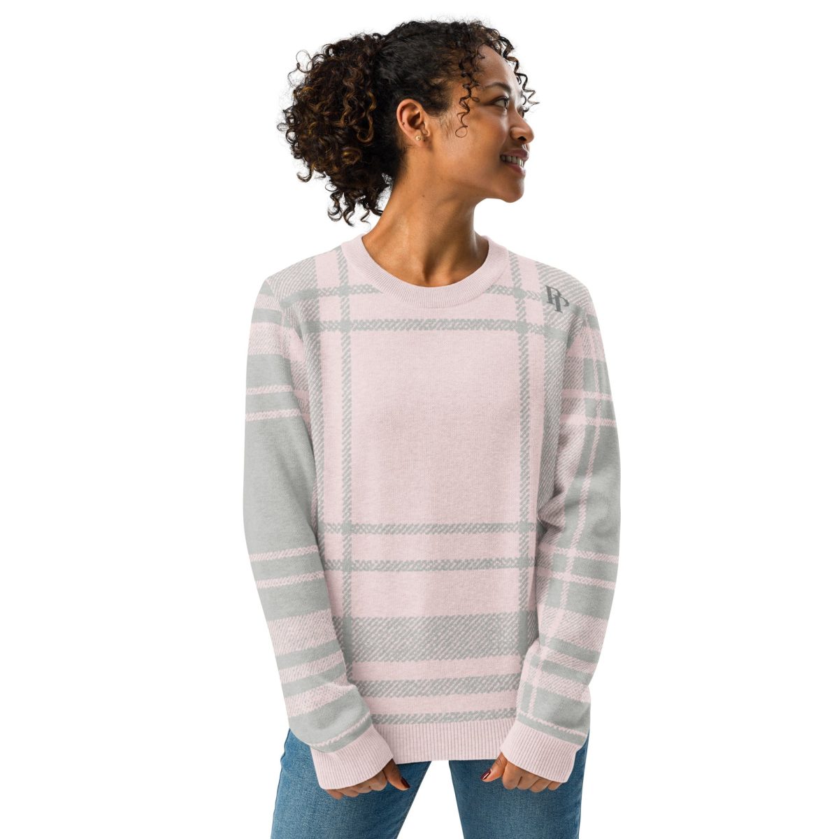 Product Image for Public Prep Preppy Crewneck Sweater — French Slate & Rose