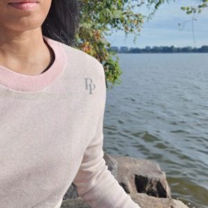 Product Image for Public Prep Preppy Crewneck Sweater — French Slate & Rose
