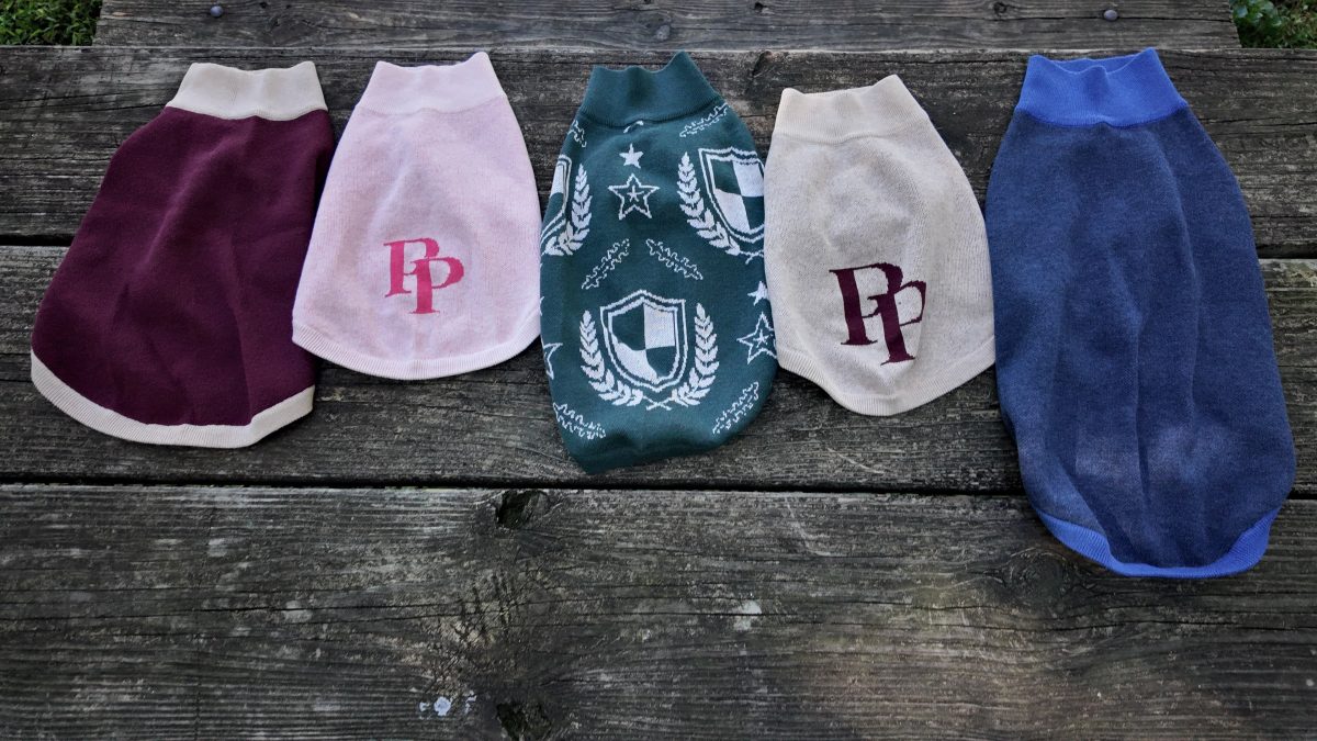 Product Image for Public Pups Preppy Dog Sweater — Navy & Collegiate Blue