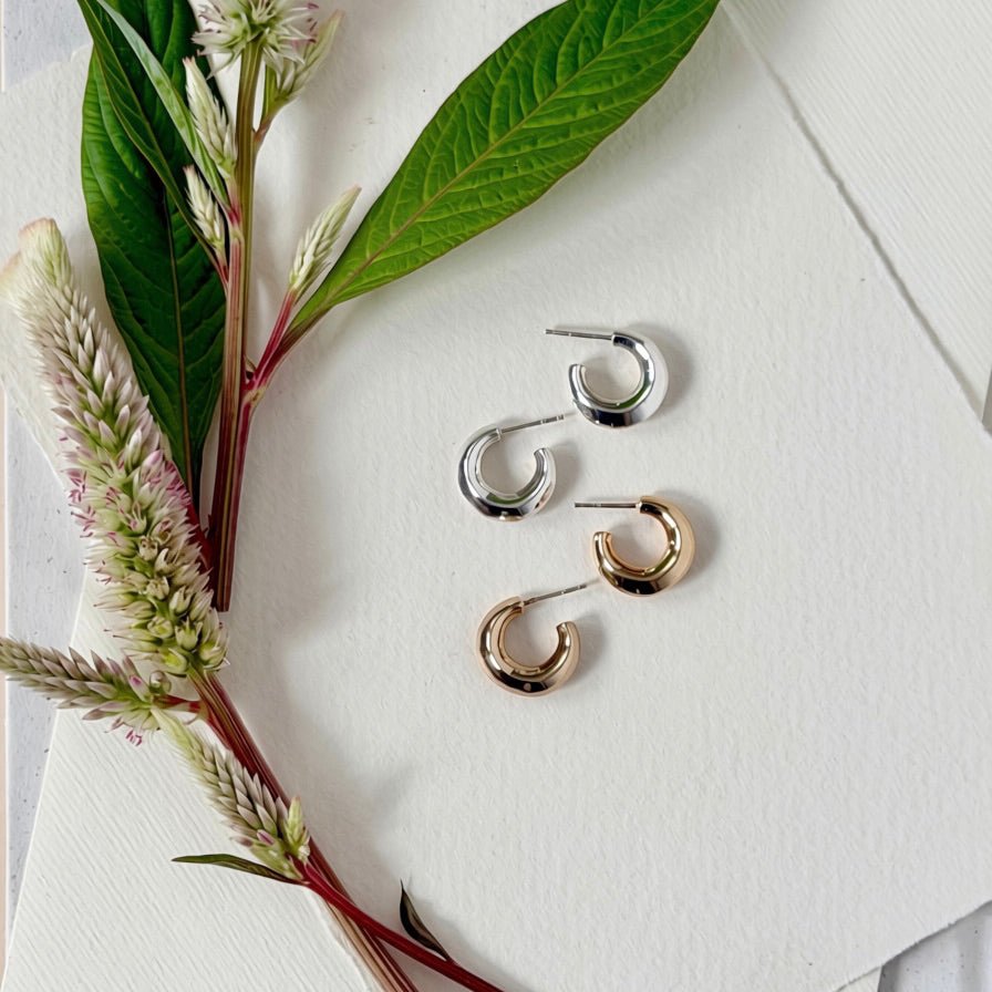 Product Image for SILVER LUNA HOOPS